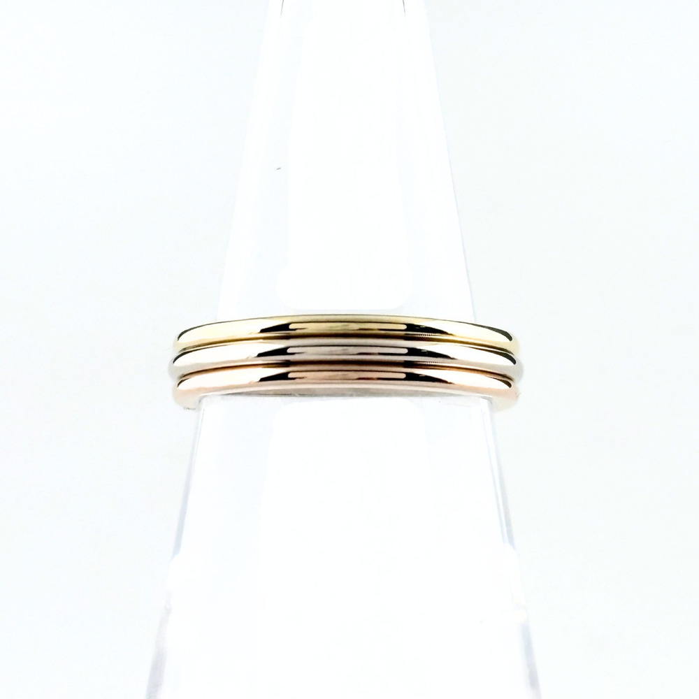 Cartier Trinity Ring, available in yellow gold (YG), pink (PG), and white (WG... - Picture 1 of 6